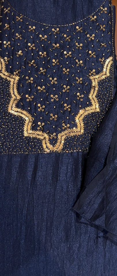 VICHITRA SILK UNSTITCHED SALWAR SUIT - IHA 8566