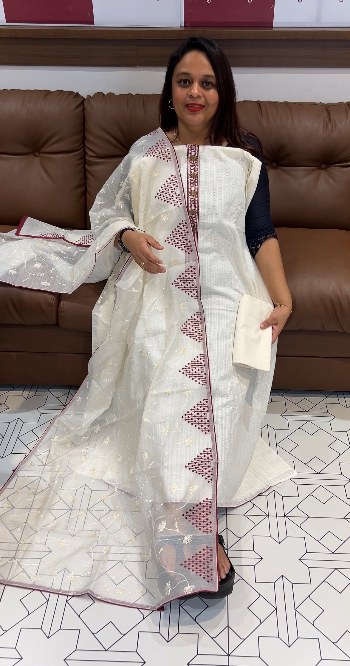 PREMIUM COTTON UNSTITCHED SALWAR SUITS - IHA 9798