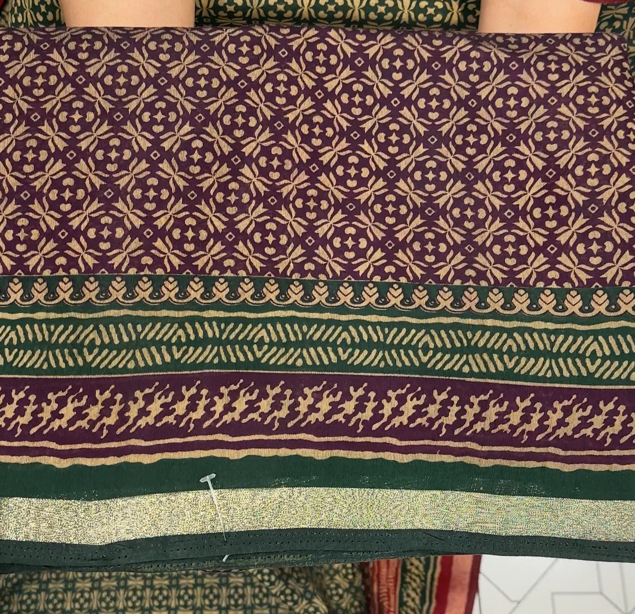 AJRAKH PRINTED SAREES - IHA 20593
