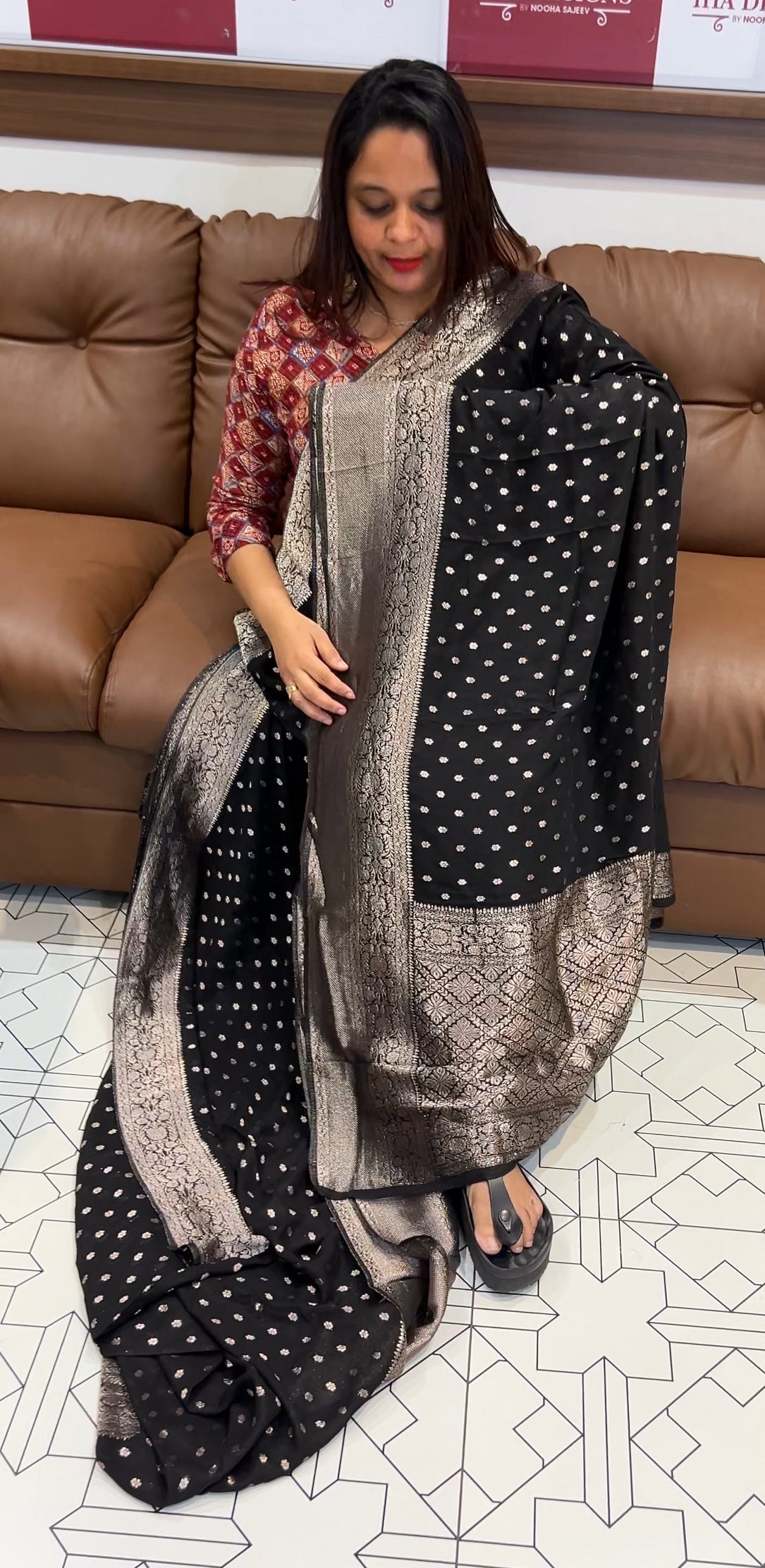 DESIGNER BANARASI SILK SAREES - IHA 9699