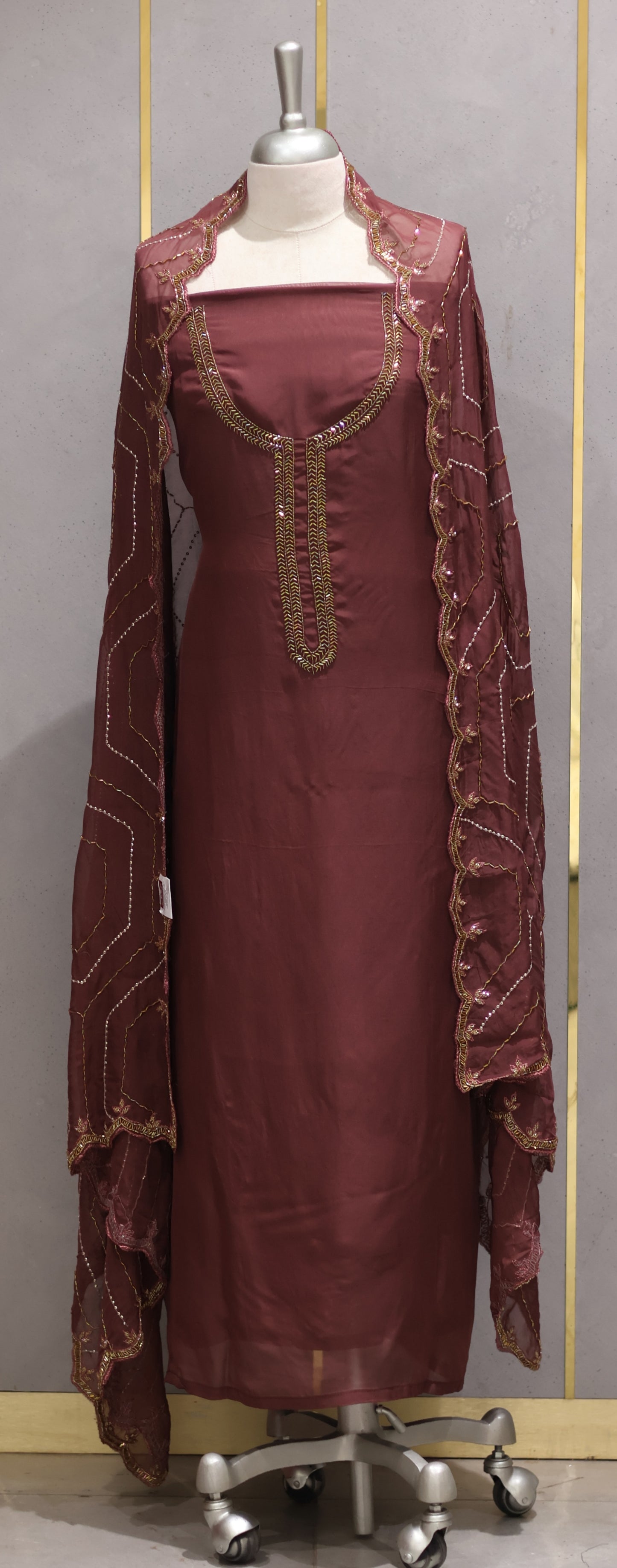 PARTY WEAR UNSTICHED SALWAR SUITS - IHA 26787