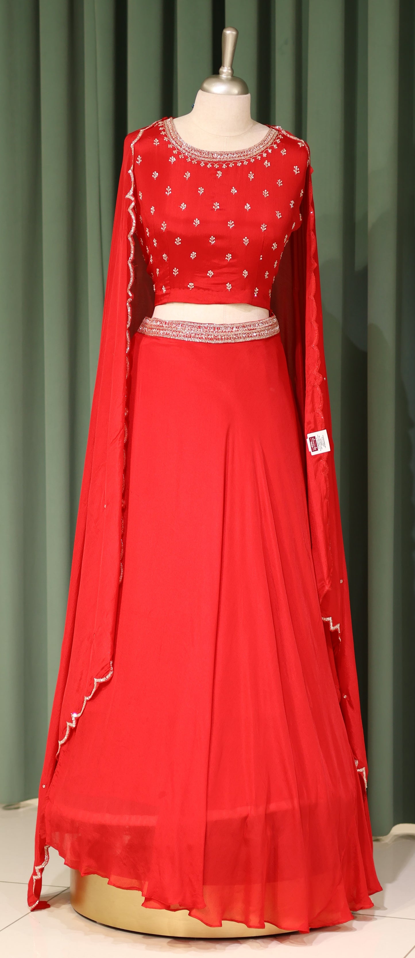 PARTY WEAR SKIRT AND TOP - IHA 26906