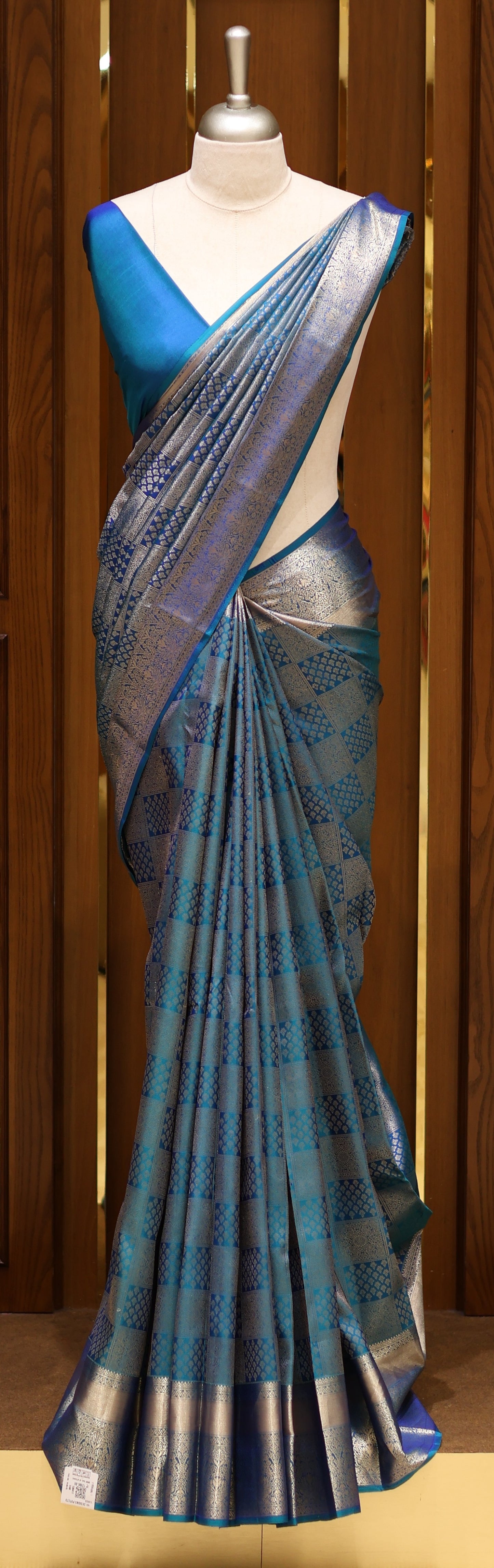BROCADE KANCHIPURAM SILK SAREES - IHA 26905