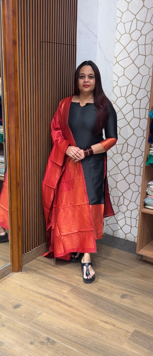 BUDGET BUY SEMI SILK UNSTITCHED SALWAR SUITS - IHA 8501