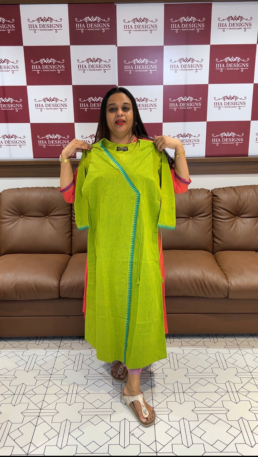 BUDGET BUY HANDLOOM COTTON KURTIS - IHA 6480