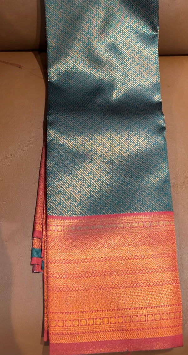 BUDGET BUY SEMI SILK SAREES - IHA 6345