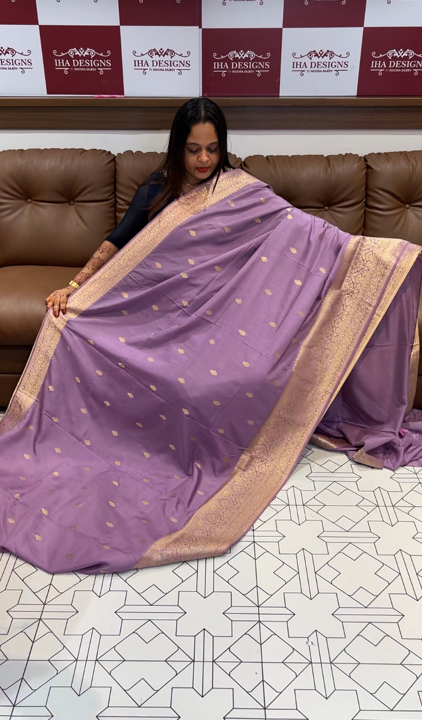 DESIGNER SEMI BANARASI SILK SAREES - IHA 6328
