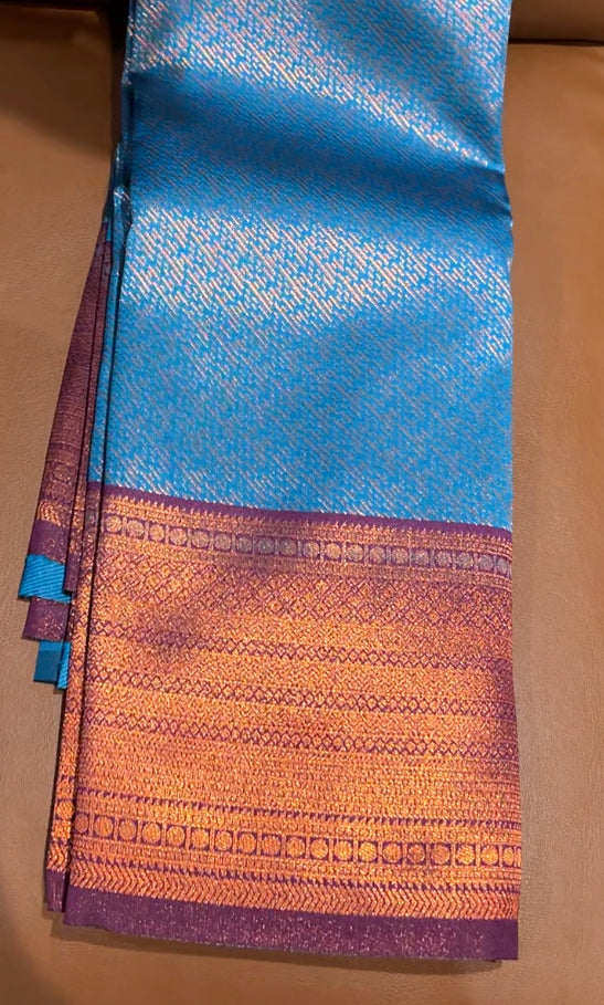 BUDGET BUY SEMI SILK SAREES - IHA 6345