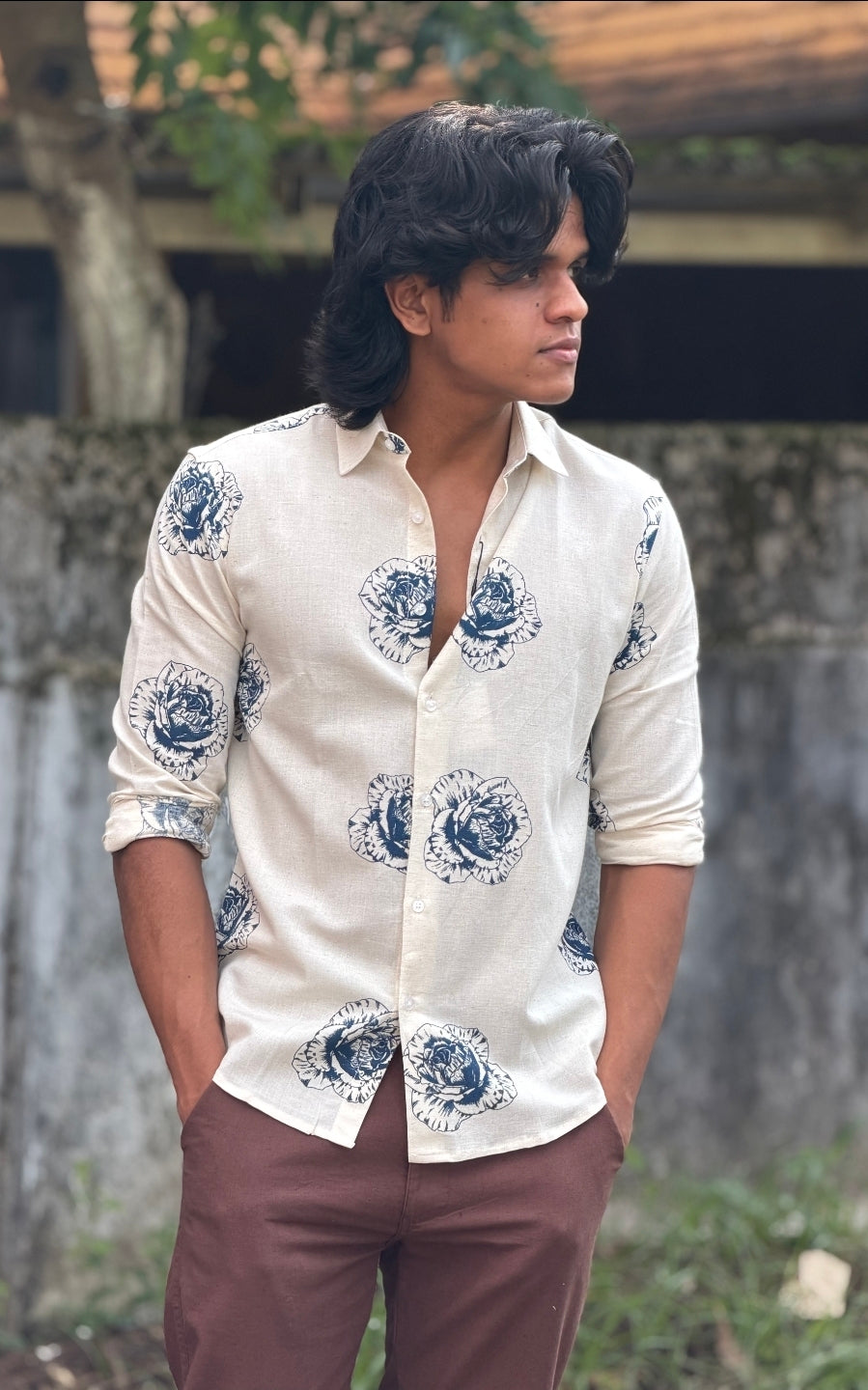 MEN'S PRINTED SHIRT - IHA 33922