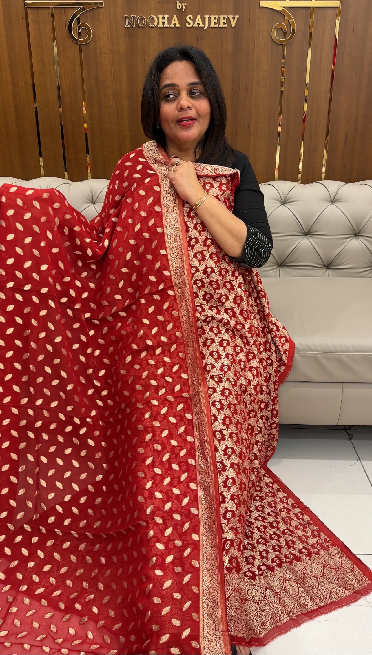 BANARASI UNSTITCHED SALWAR SUITS - IHA 26732