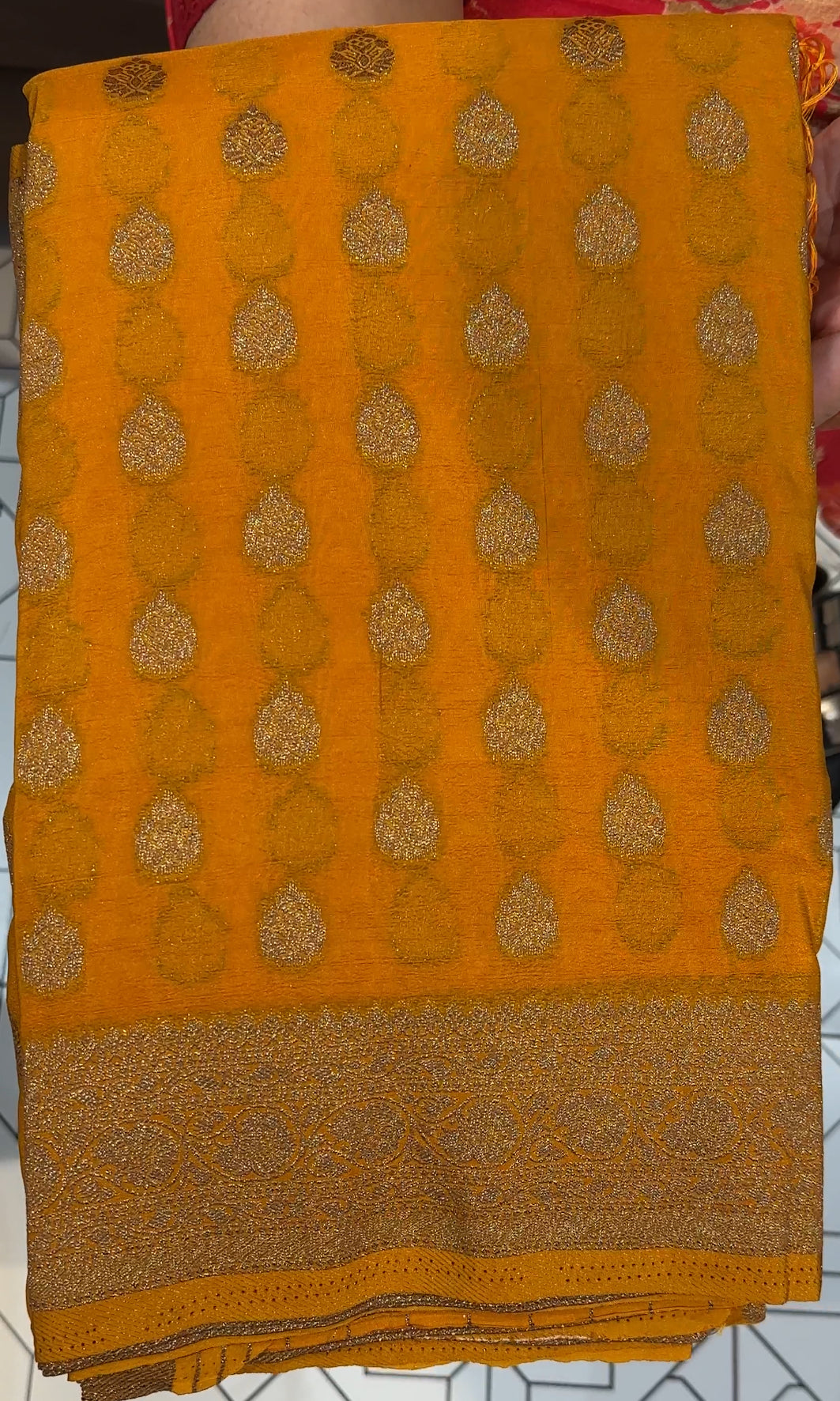 SEMI CRAPE SAREES - IHA 19724