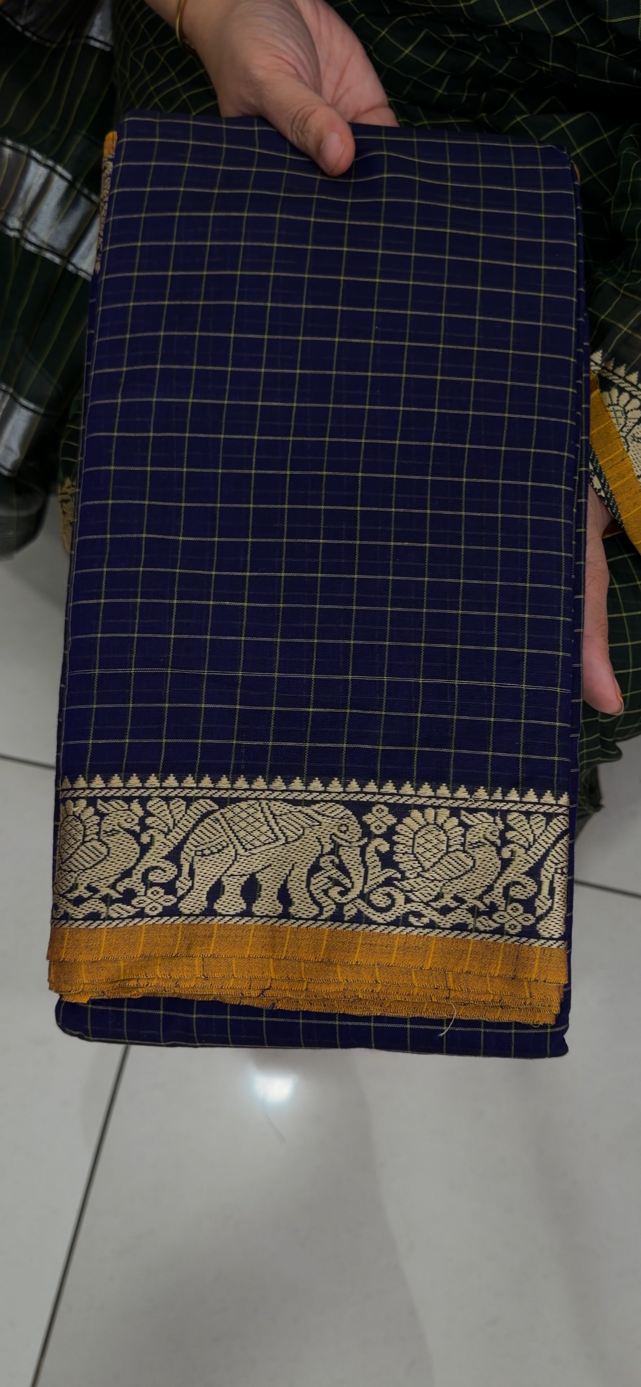 HANDLOOM COTTON SAREES - IHA 34584