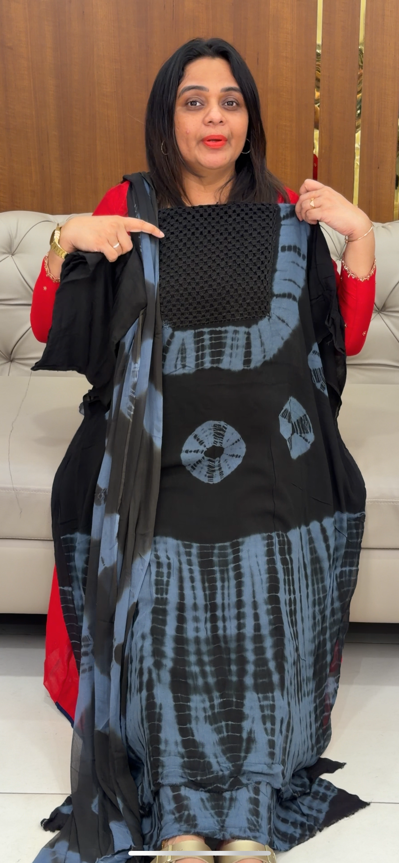 VISCOSE GEORGETTE UNSTITCHED SALWAR SUITS - IHA 29791