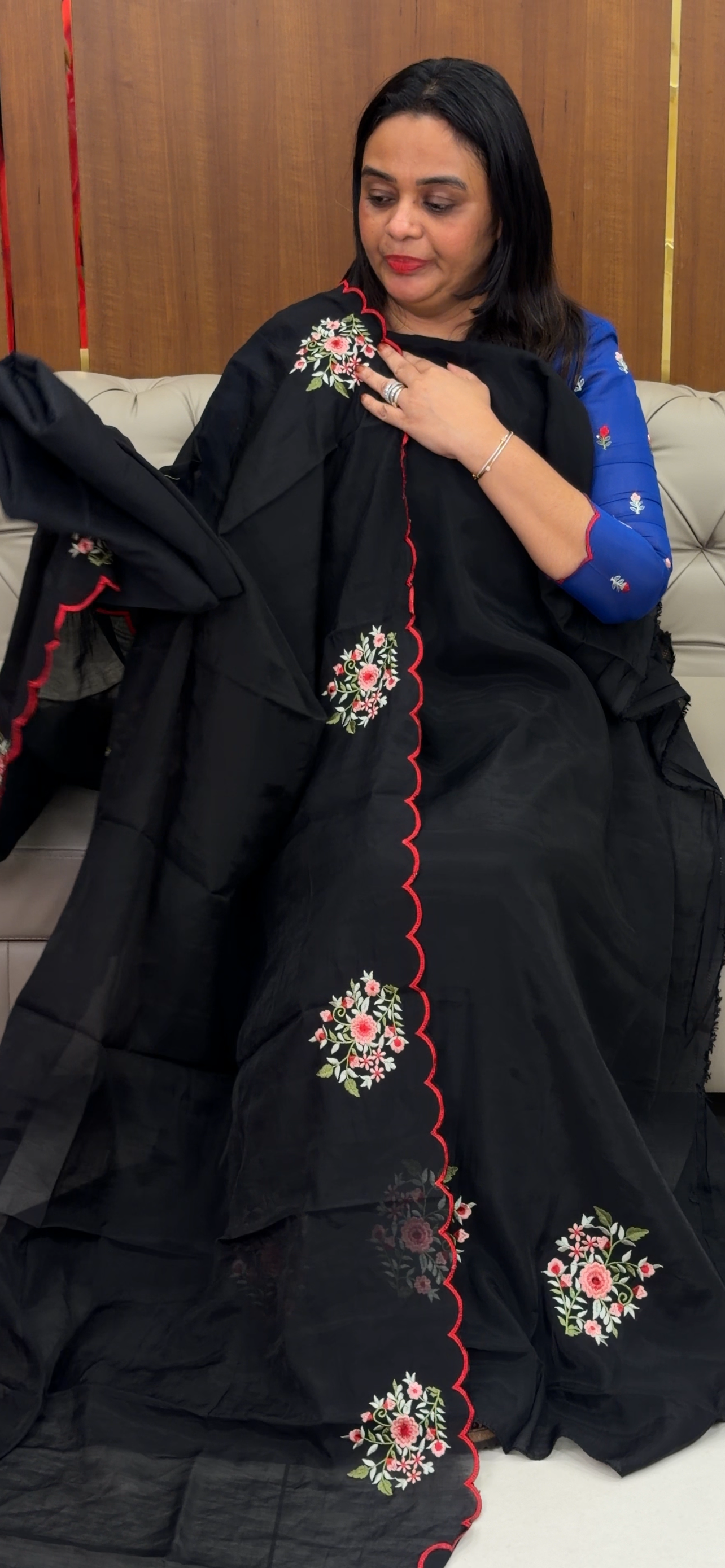 FORWARD MALAI CHANDERI UNSTITCHED SALWAR SUITS - IHA 32201