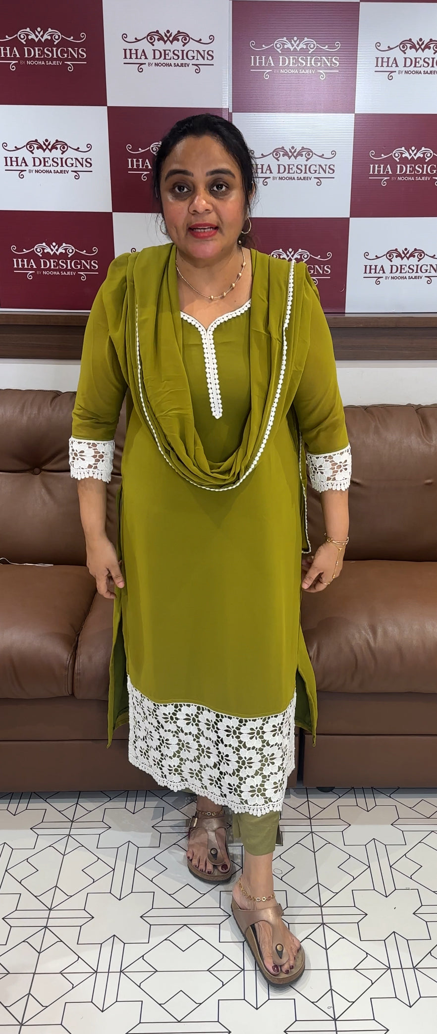 FORWARD GEORGETTE UNSTITCHED SALWAR SUITS - IHA 26298