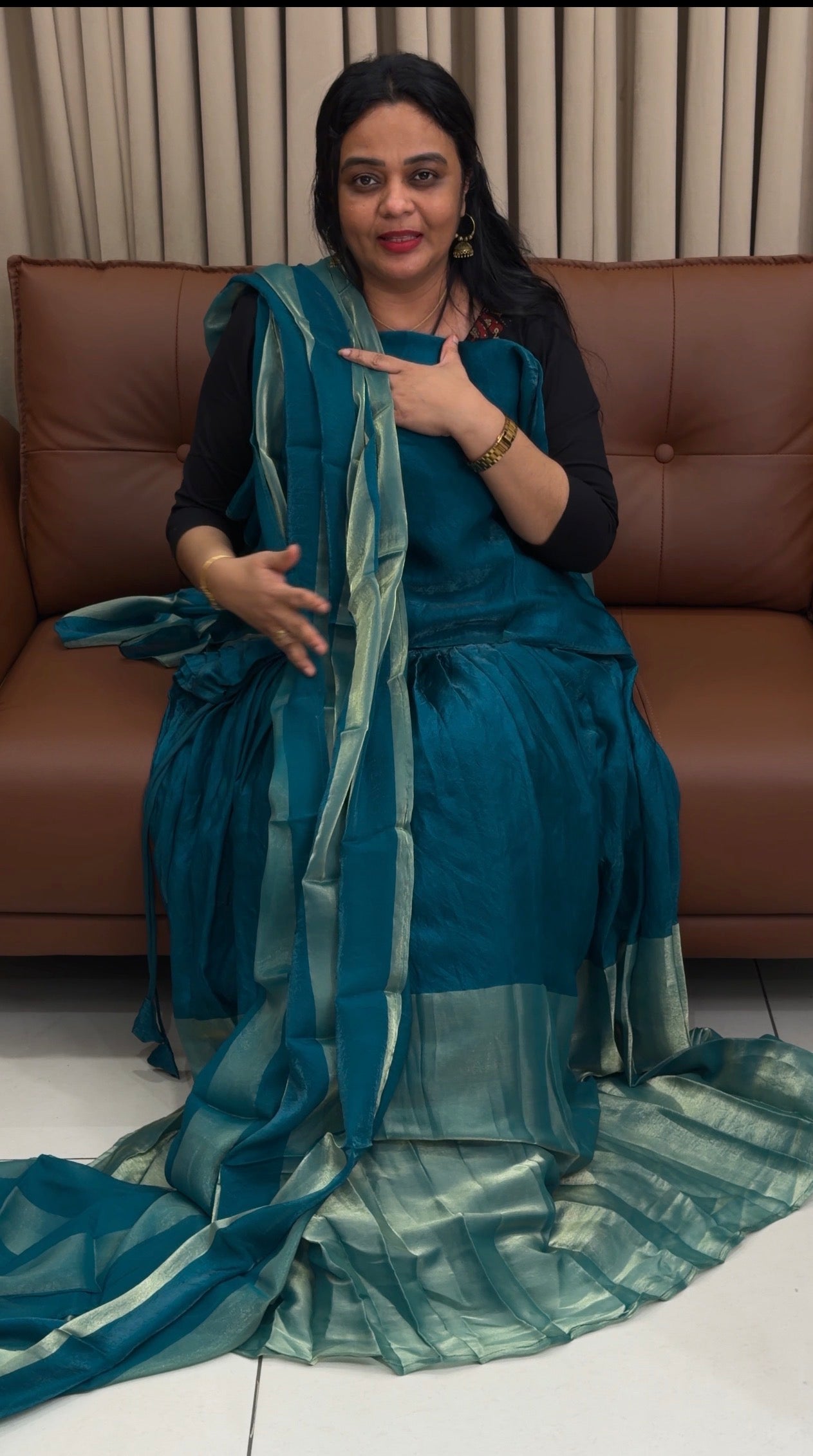 IHA'S IN-HOUSE SEMI STITCHED DHAVANI SETS - IHA 34560