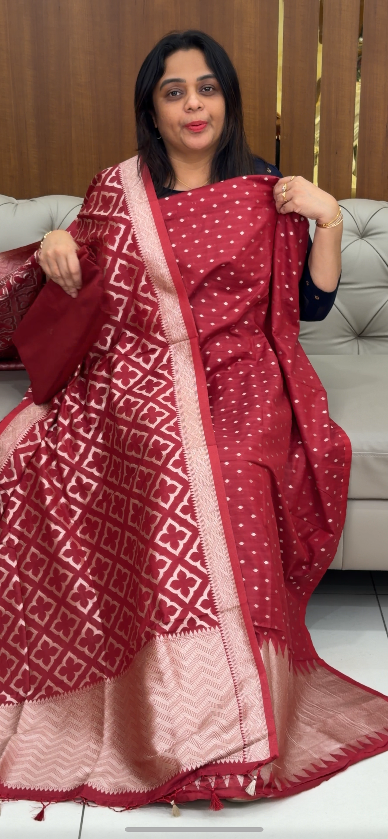 BANARASI UNSTITCHED SALWAR SUITS - IHA 29511