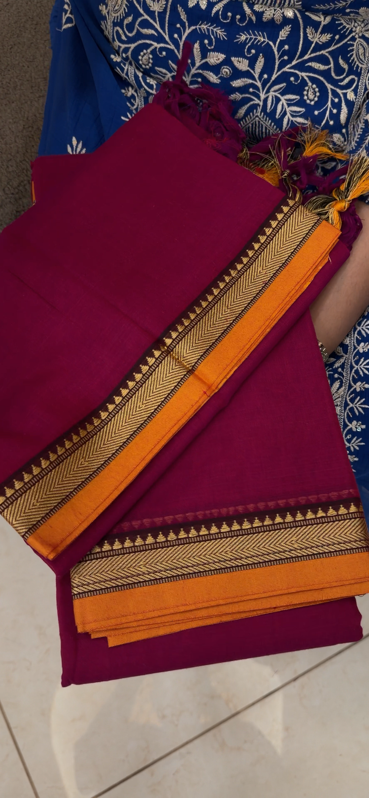 HANDLOOM COTTON UNSTITCHED SALWAR SUITS - IHA 34366