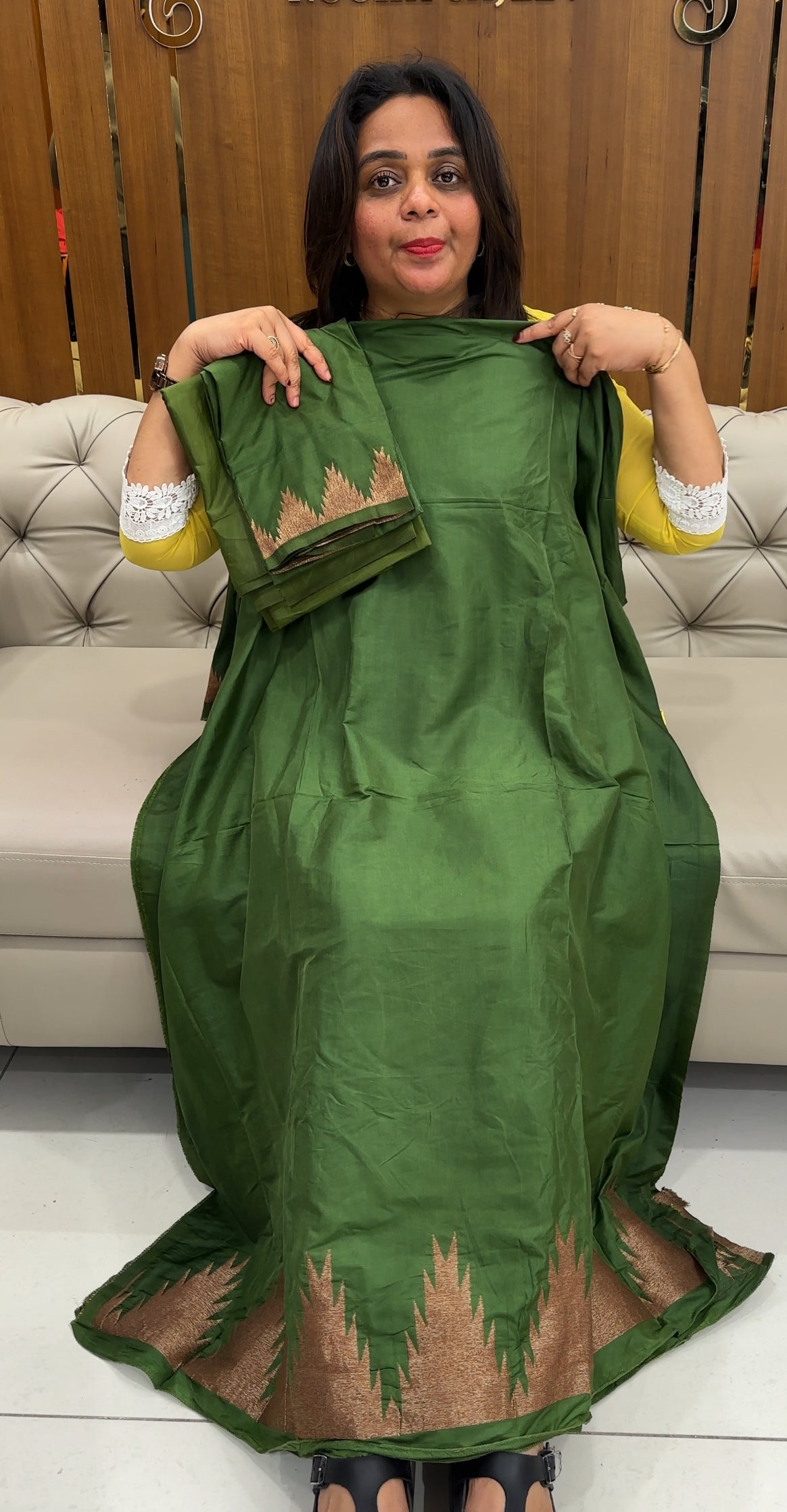 SEMI BANARASI UNSTITCHED SALWAR SUITS - IHA 25891