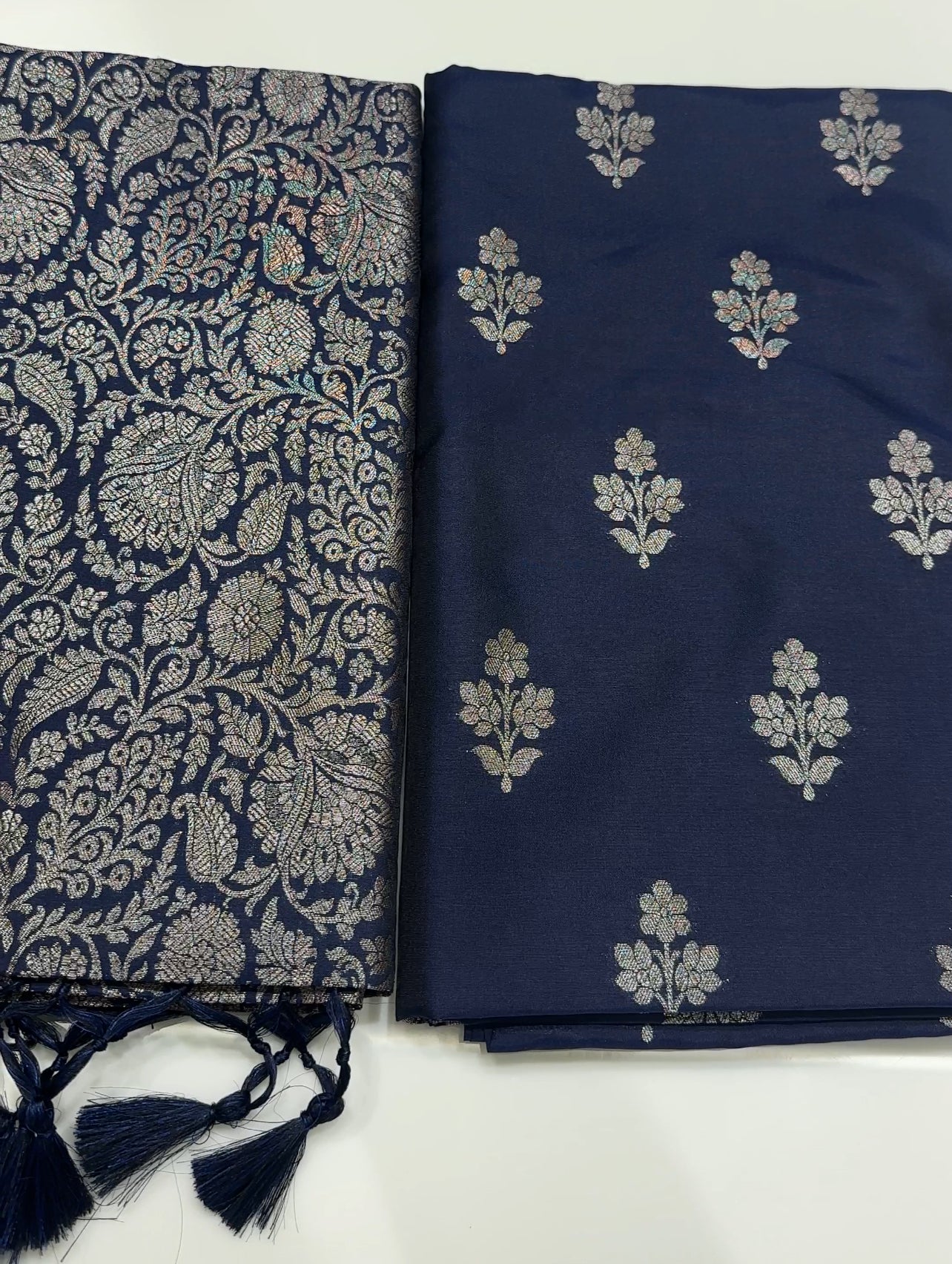 SEMI KATAN UNSTITCHED SALWAR SUITS - IHA 18291