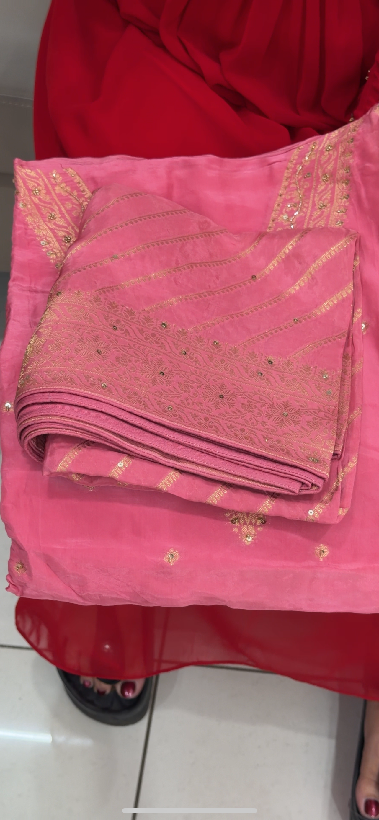 SILK BANARASI UNSTITCHED SALWAR SUITS - IHA 28799