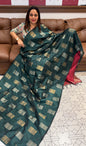 SEMI JUTE SAREE - IHA 16017