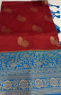 SEMI BANARASI SAREES - IHA 17462