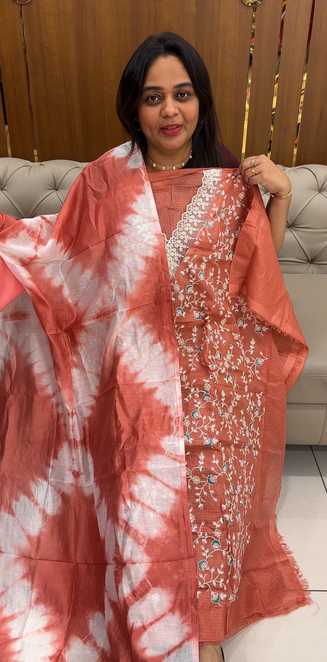 NET KOTA UNSTITCHED SALWAR SUITS - IHA 29251