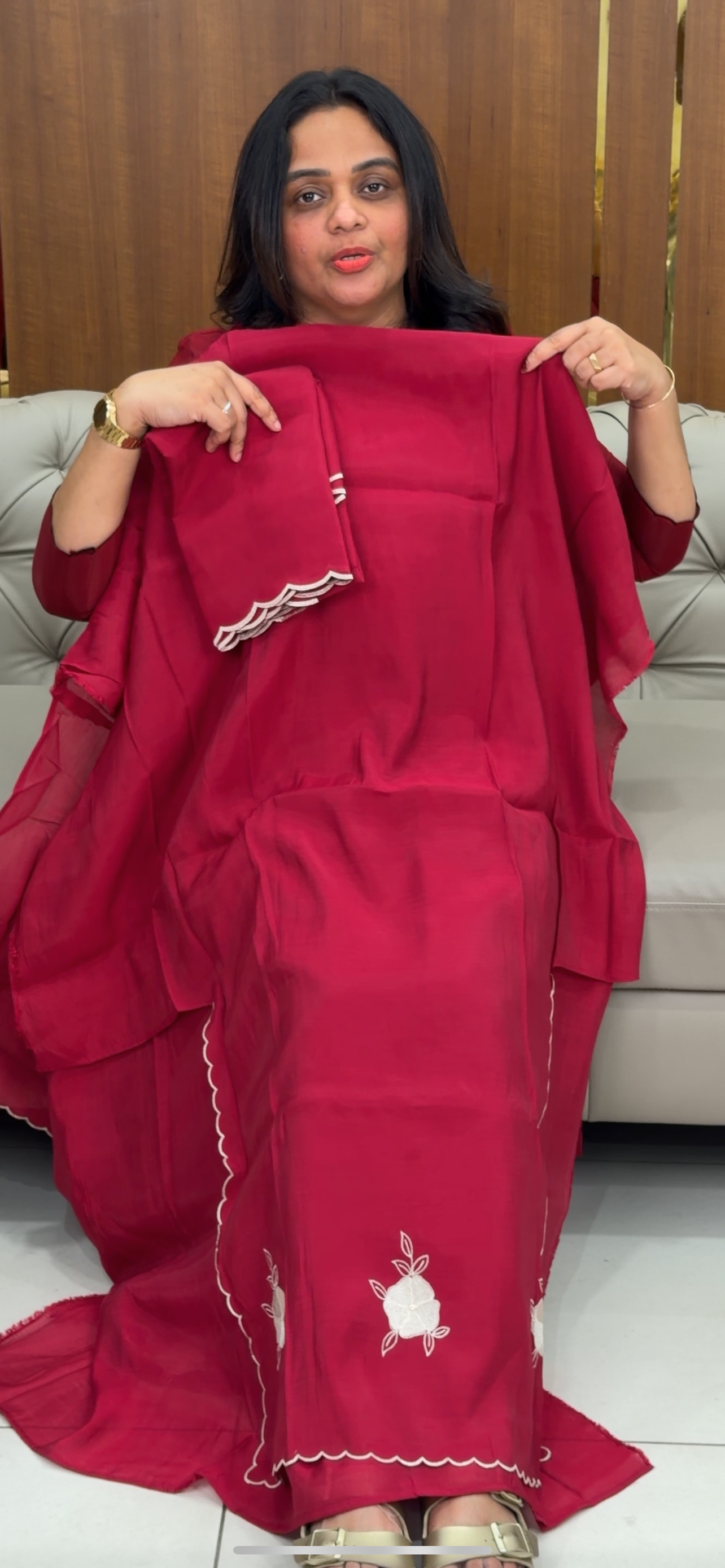 FORWARD MALAI CHANDERI UNSTITCHED SALWAR SUITS - IHA 29851