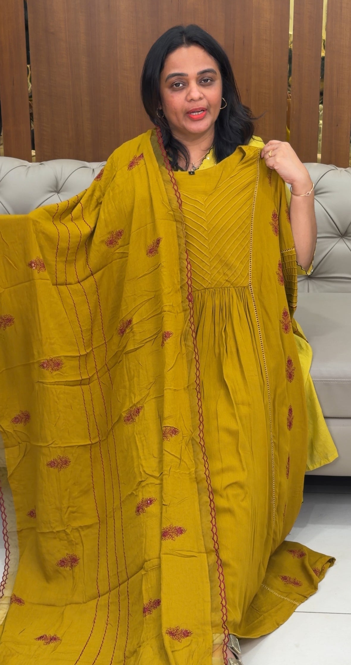 RAYON TOP , BOTTOM AND DUPATTA - IHA 29879