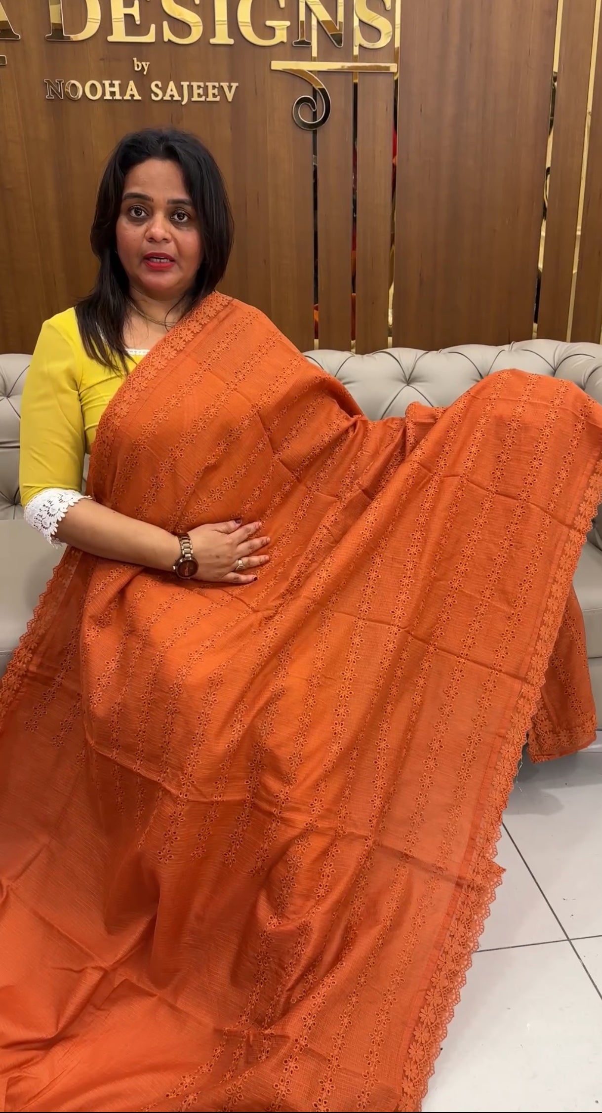 NET KOTA SAREES - IHA 25889