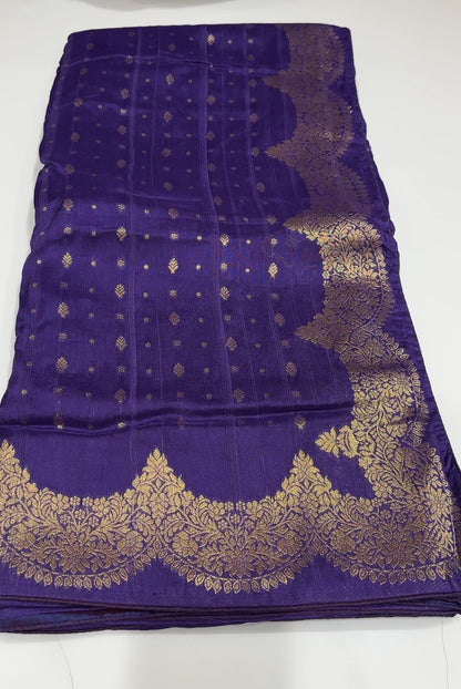 RAW SILK  SAREES - IHA 17461