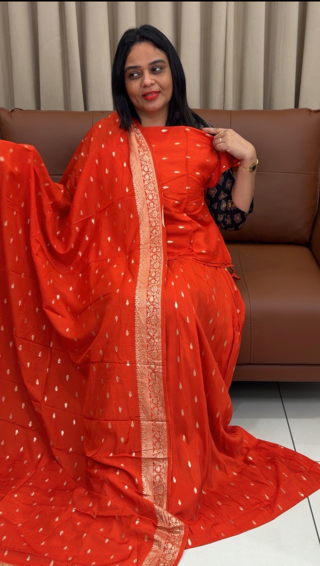 SEMI STITCHED DHAVANI SETS - IHA 33399