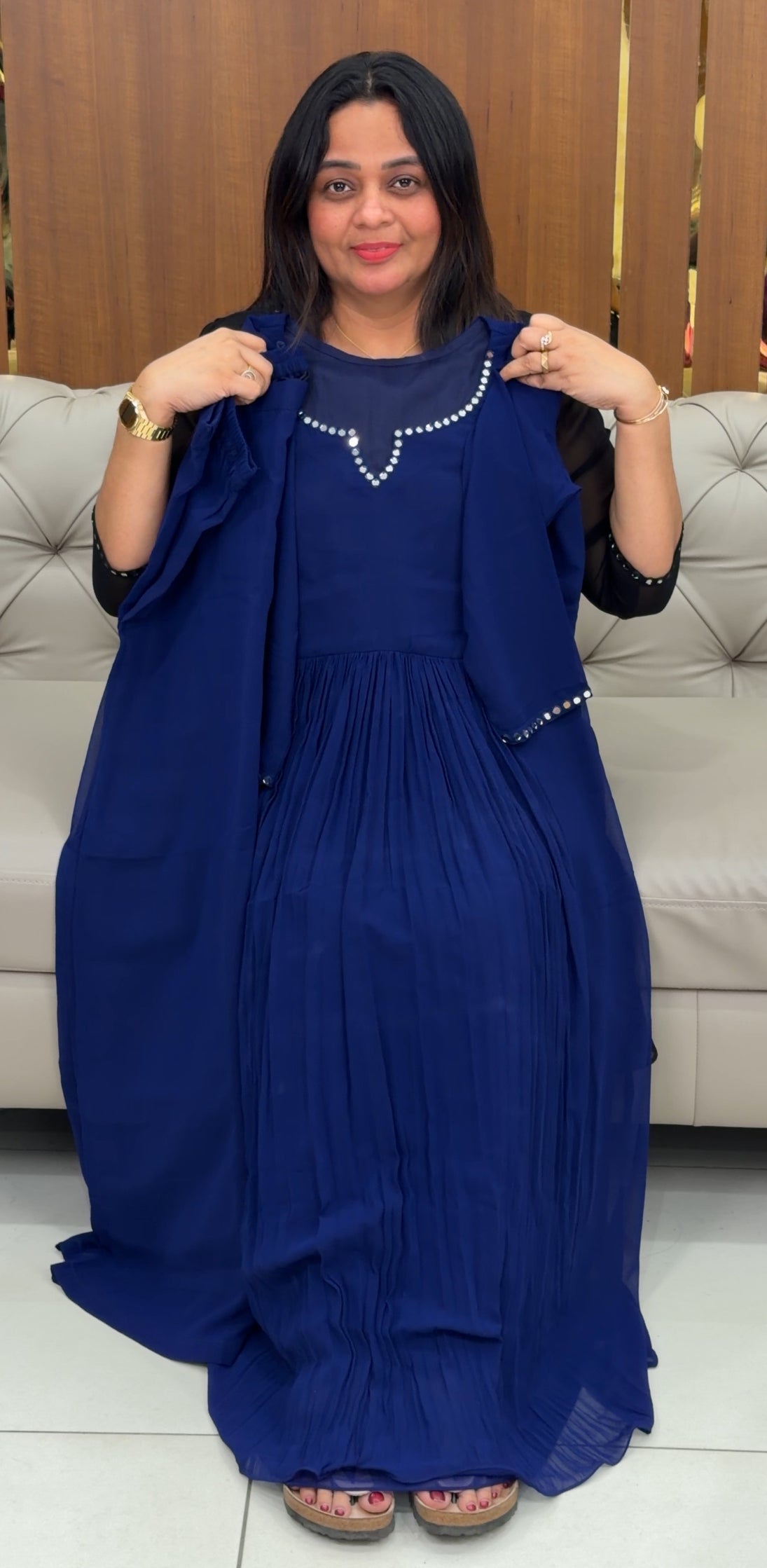 IHA'S IN-HOUSE GEORGETTE CO-ORDS SETS - IHA 29256