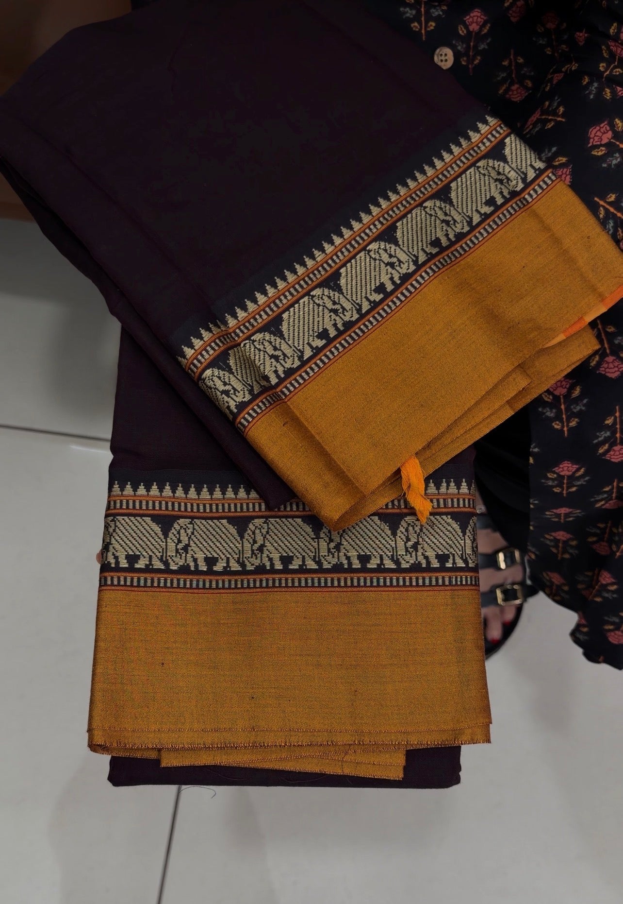 HANDLOOM COTTON UNSTITCHED SALWAR SUITS - IHA 34541