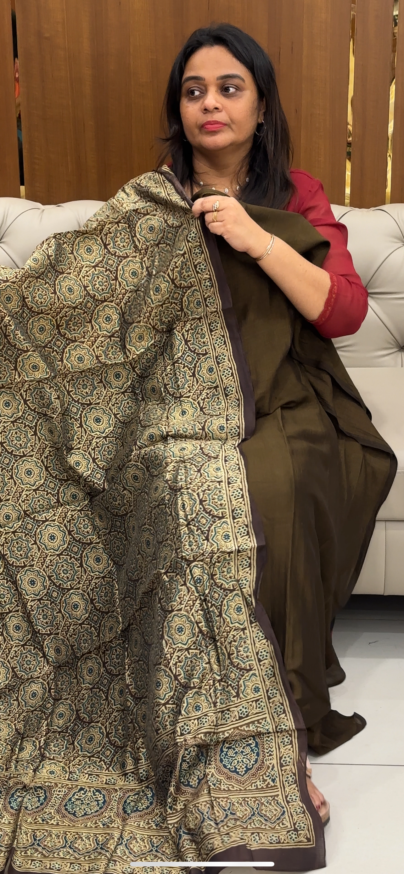 SEMI RAW SILK UNSTITCHED SALWAR SUITS - IHA 28714