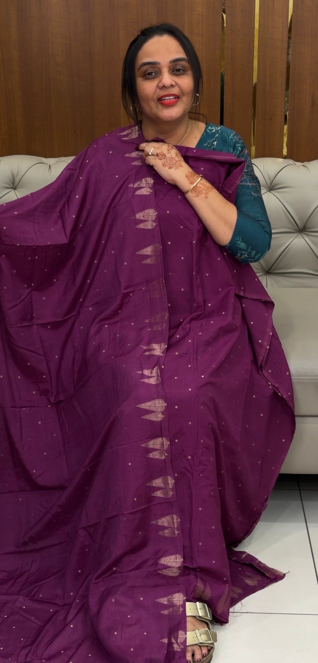 FORWARD  MUL CHANDERI UNSTITCHED SALWAR SUITS - IHA 31408