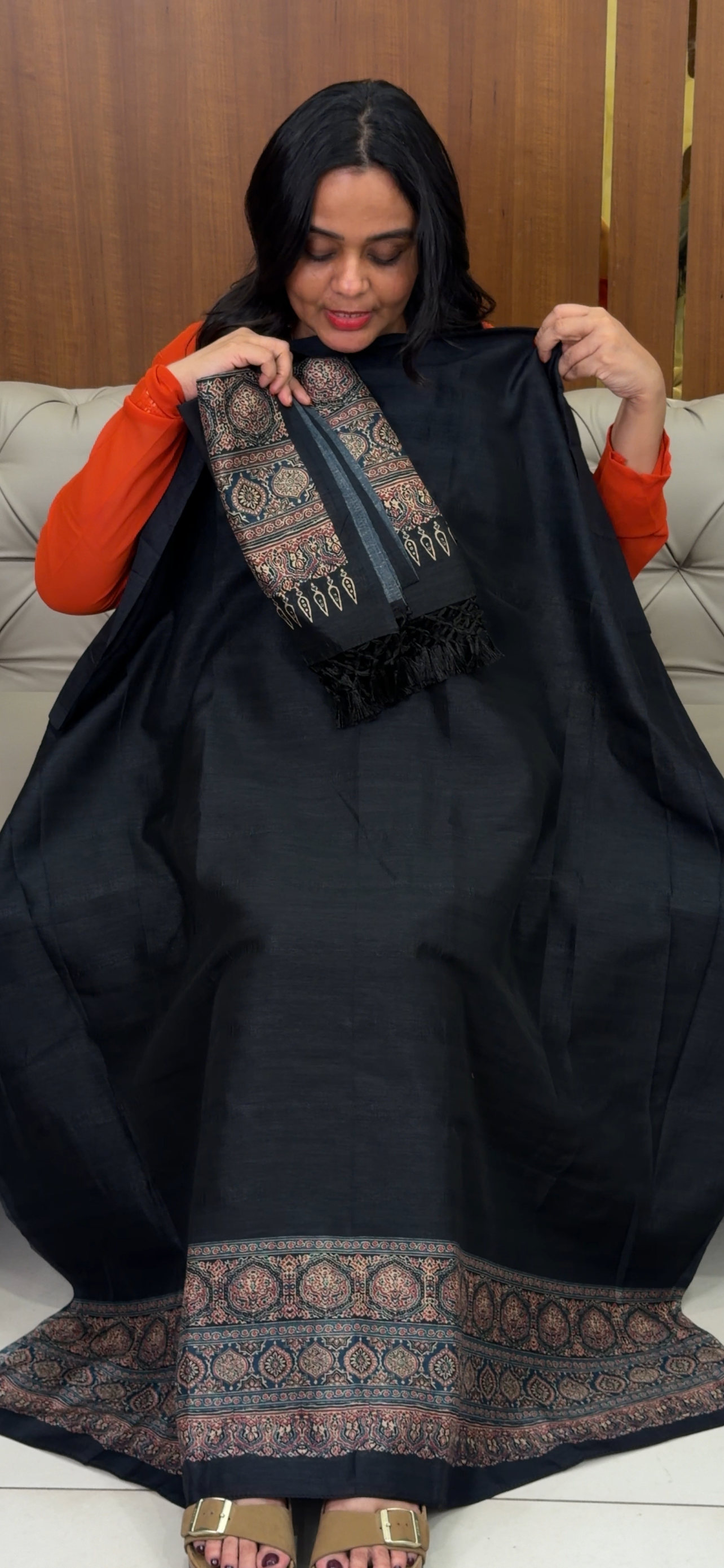 PRINTED SEMI DUPION UNSTITCHED SALWAR SUITS - IHA 32583