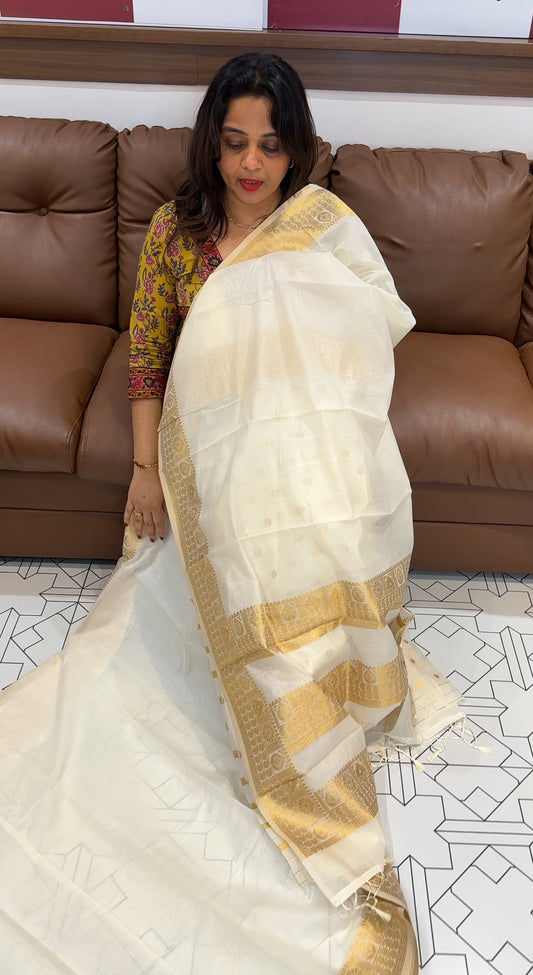 MODAL CHANDERI ONAM SAREES - IHA 25516
