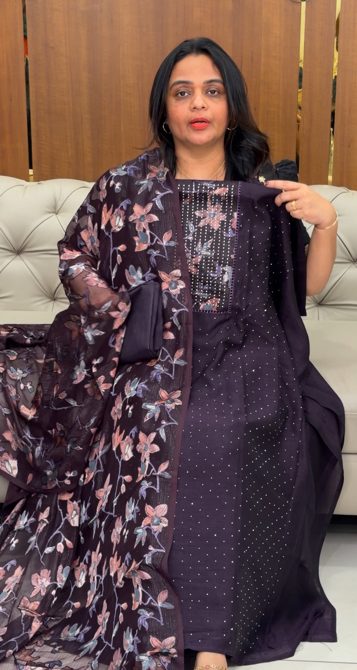 SEMI RAW SILK UNSTITCHED SALWAR SUITS - IHA 29863