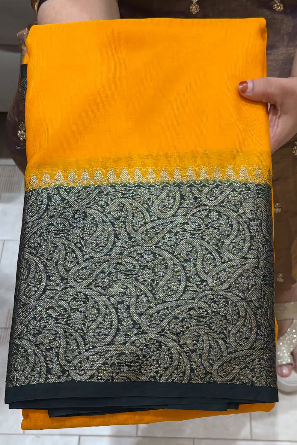 SEMI BANARASI SAREES - IHA 24073