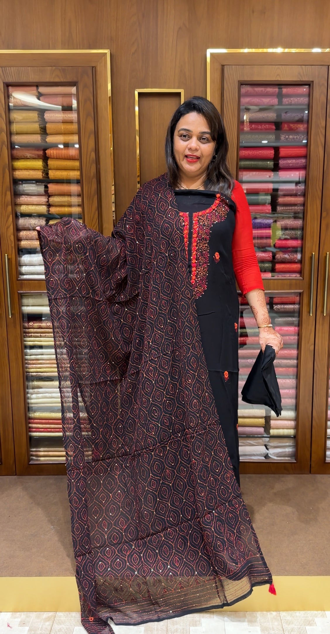GEORGETTE UNSTITCHED SALWAR SUITS - IHA 24038