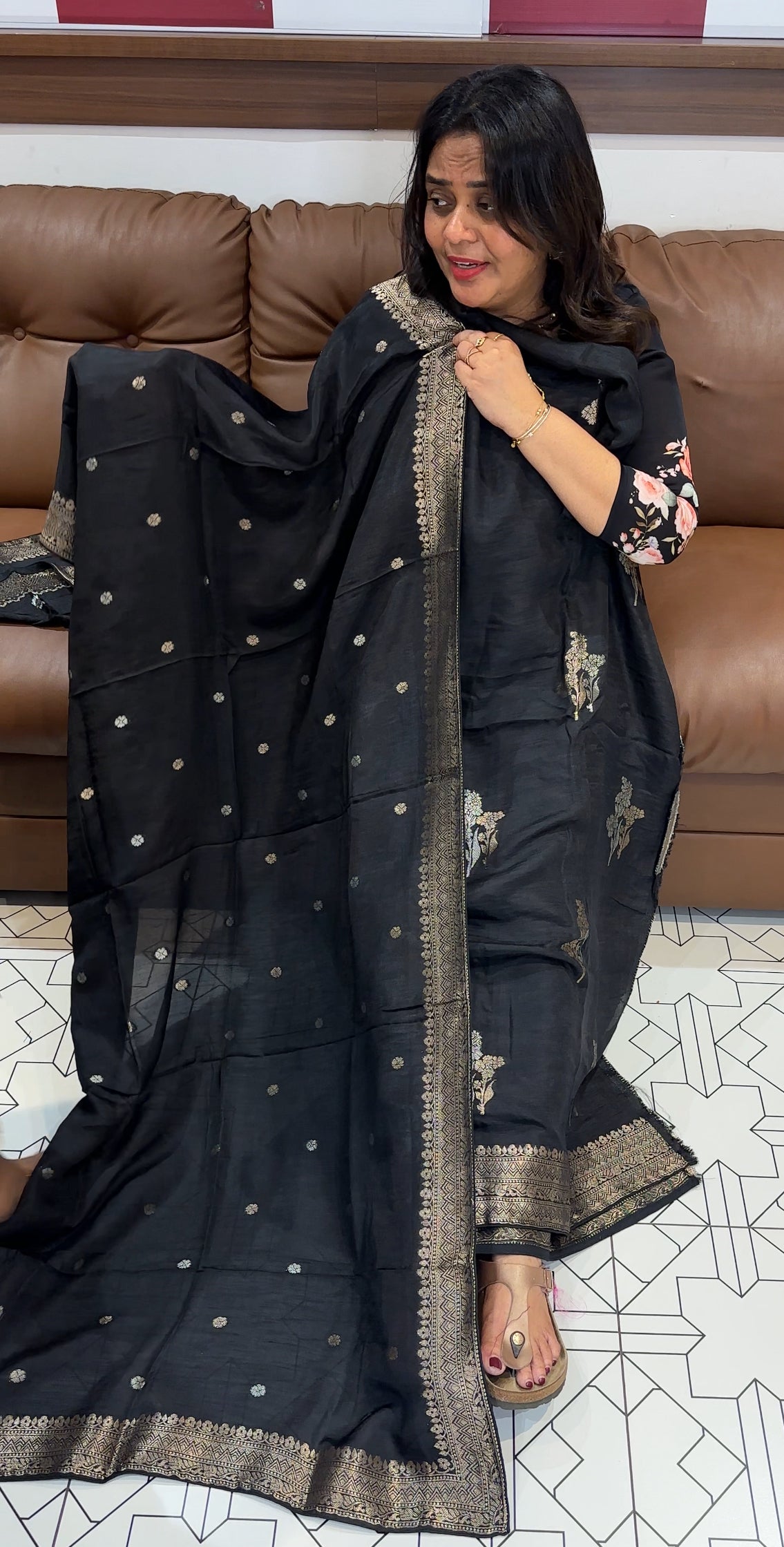 BANARASI UNSTITCHED SALWAR SUITS - IHA 26686