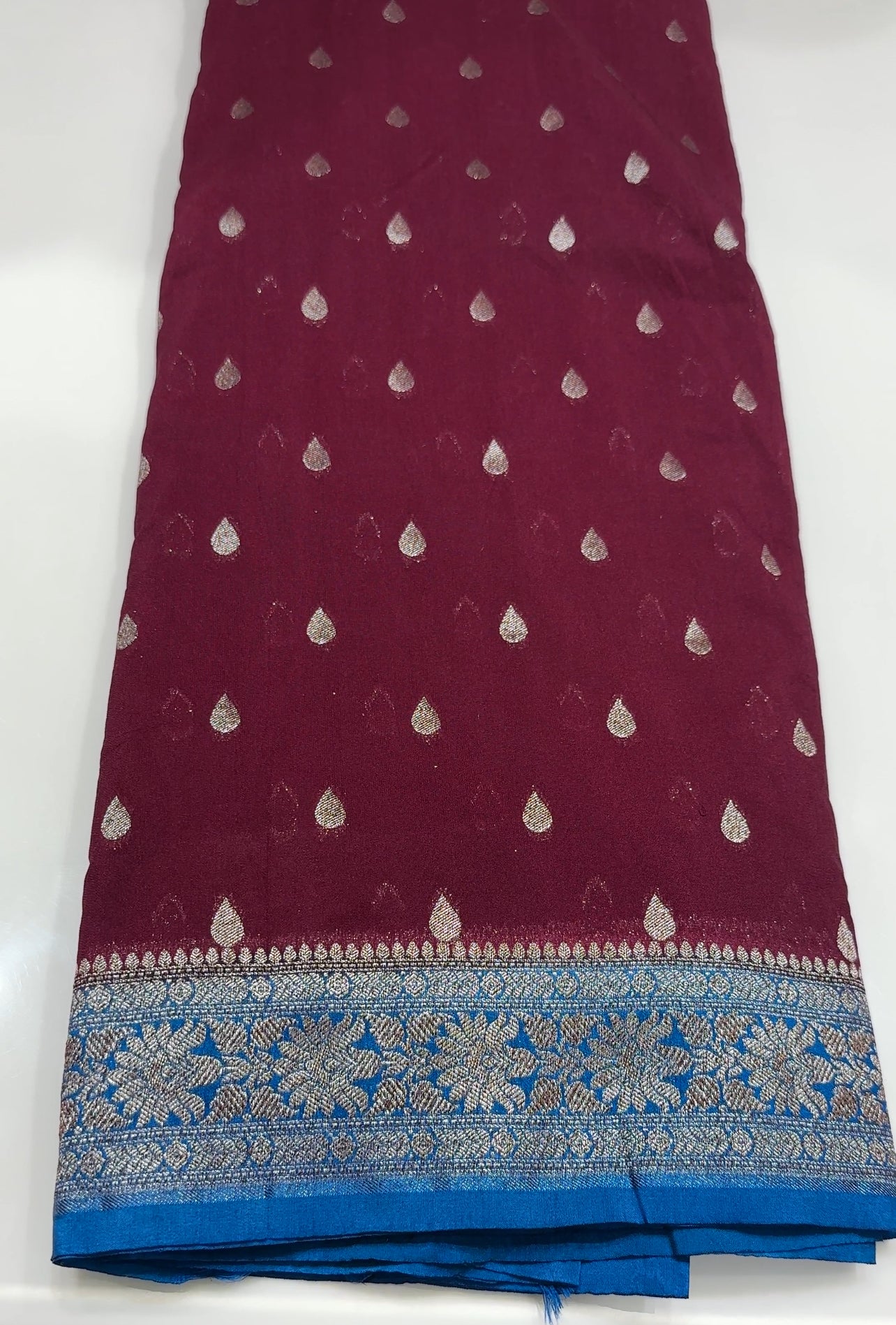 SEMI BANARASI SAREES - IHA 18262