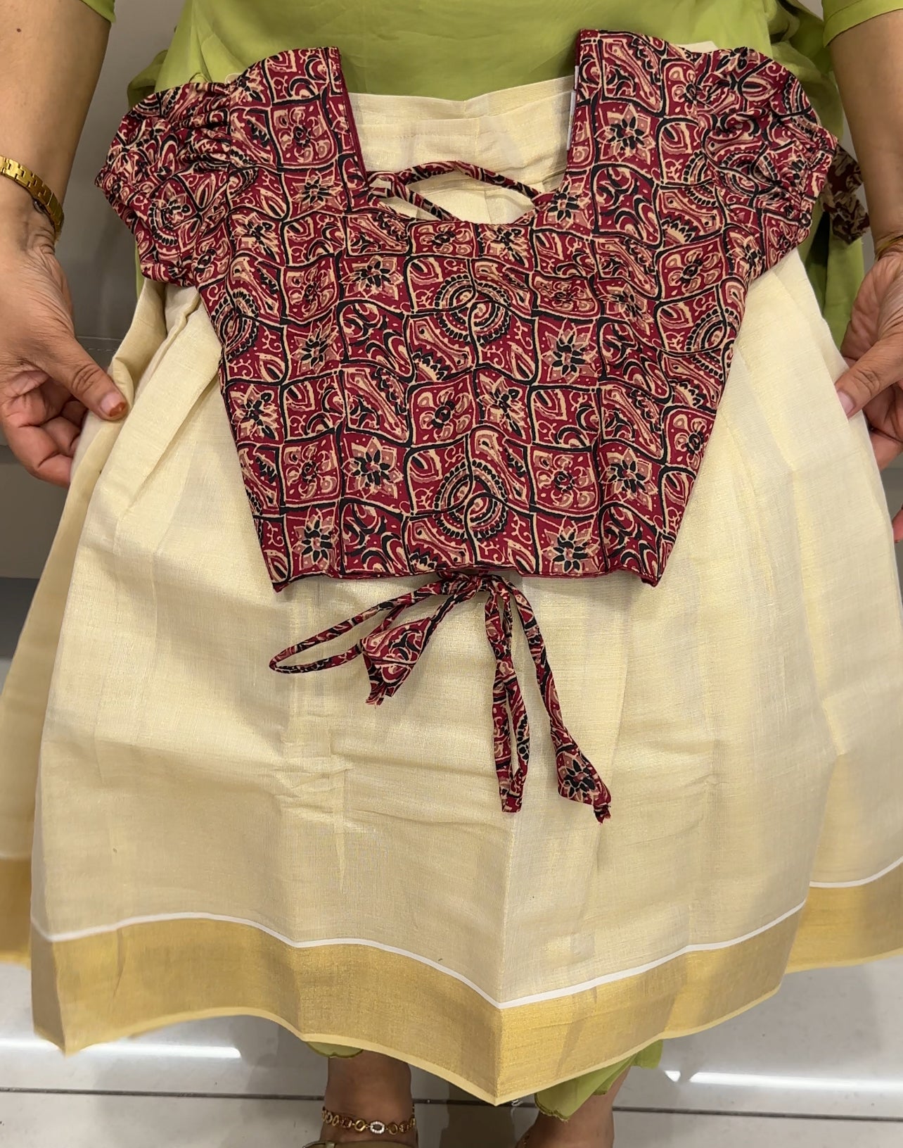 KIDS CROP TOP AND SKIRTS - IHA 25378