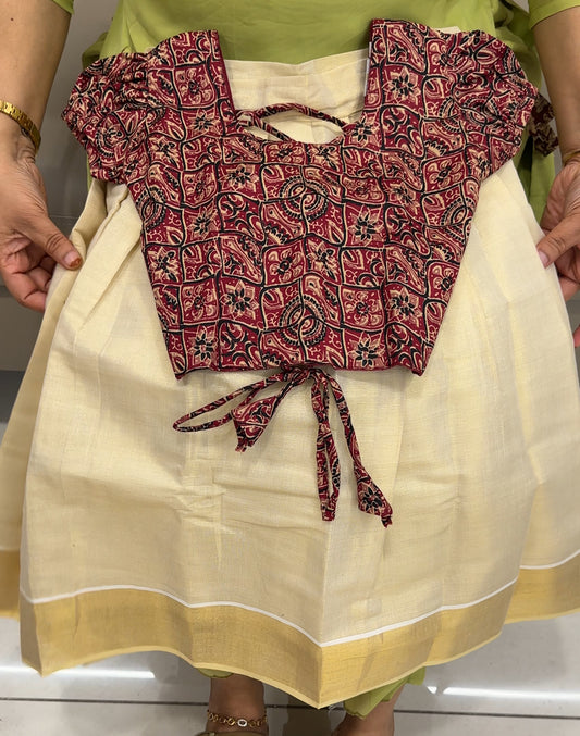 KIDS CROP TOP AND SKIRTS - IHA 25378