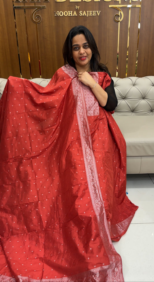 SEMI BANARASI UNSSTITCHED SALWAR SUITS - IHA 25229