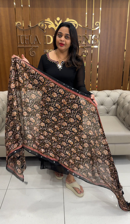 IHA'S IN-HOUSE A-LINE TOP AND DUPATTA - IHA 25249