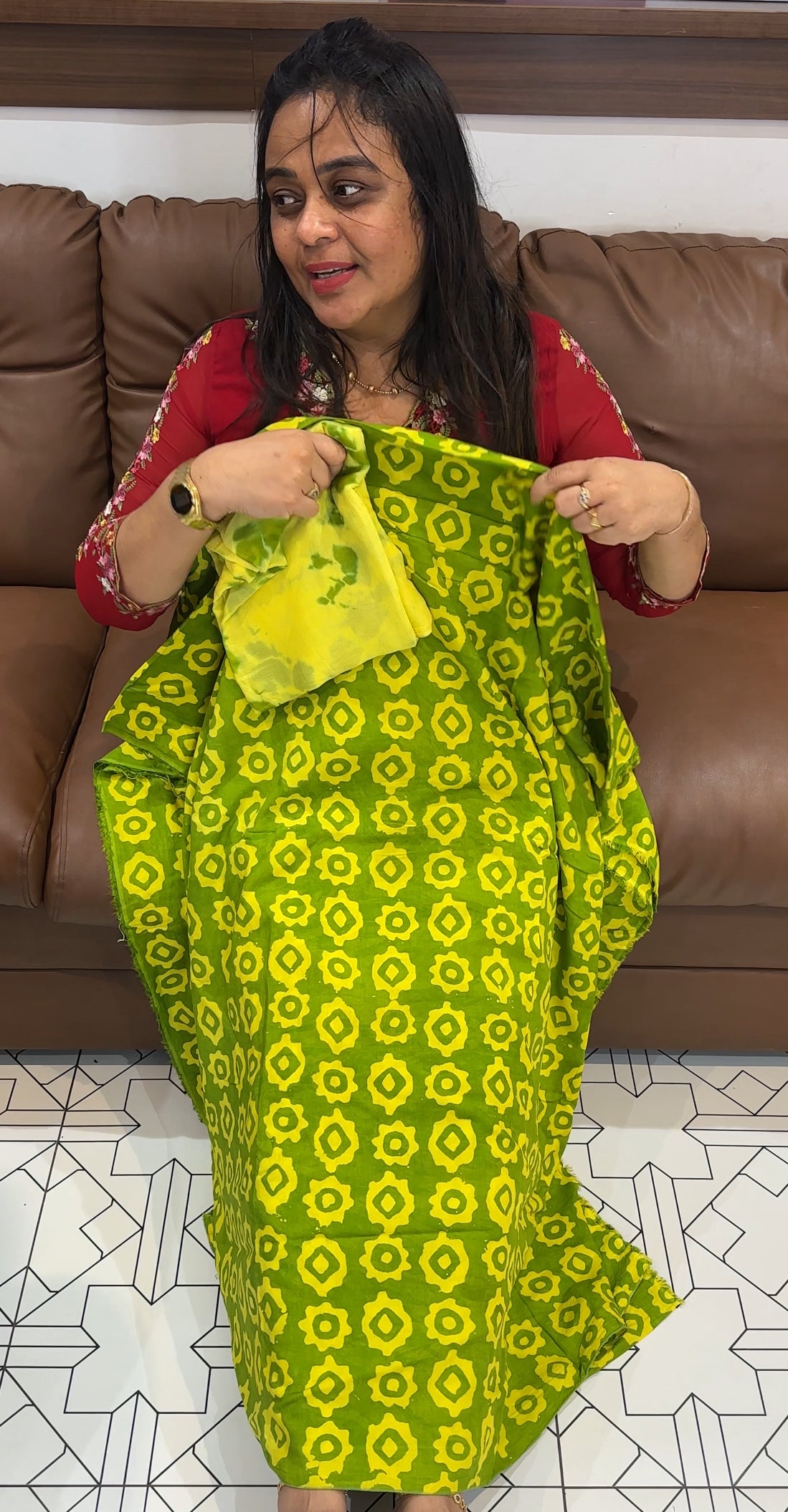 PRINTED RAYON UNSTITCHED SALWAR SUITS - IHA 27765