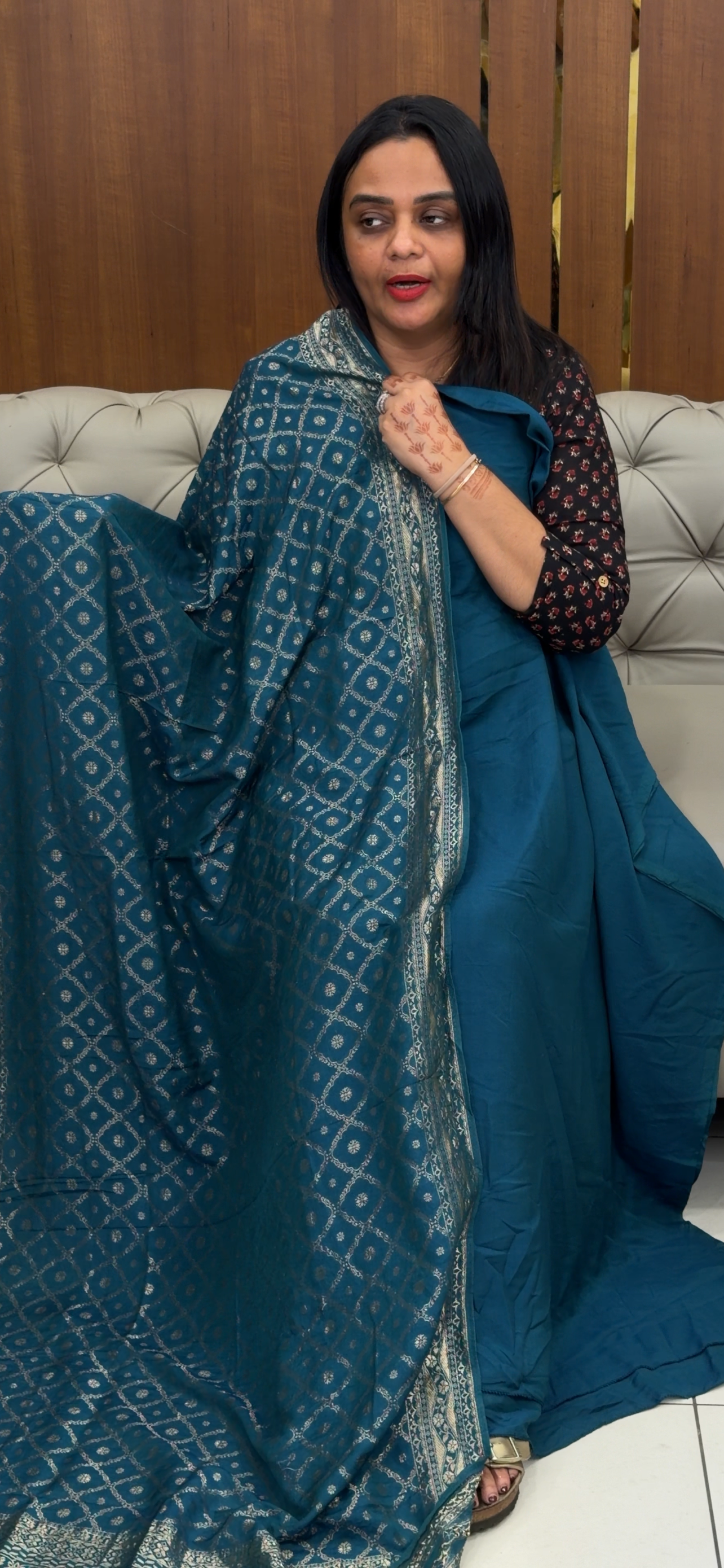 SEMI BANARASI UNSTITCHED SALWAR SUITS - IHA 31849